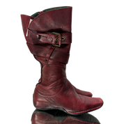 Vintage Deadstock 90s Archive Buckle Leather Calf Boots (US 4.5)