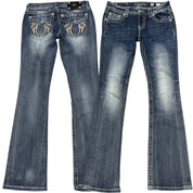 Y2K low rise MISS ME bootcut jeans (28)