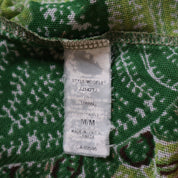 Y2K Green Paisley Mesh Tank Top (M)