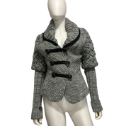 Vintage Desigual Gothic Military Double Breasted Knit Cardigan (M)