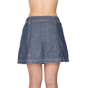 Y2K Denim Mini Skort (M)