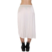 90s White Slit Slip Skirt (S)
