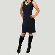 Silk Polka Dot Mini Dress (XS)