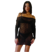 Black Knit Mini Dress (XS-XL)