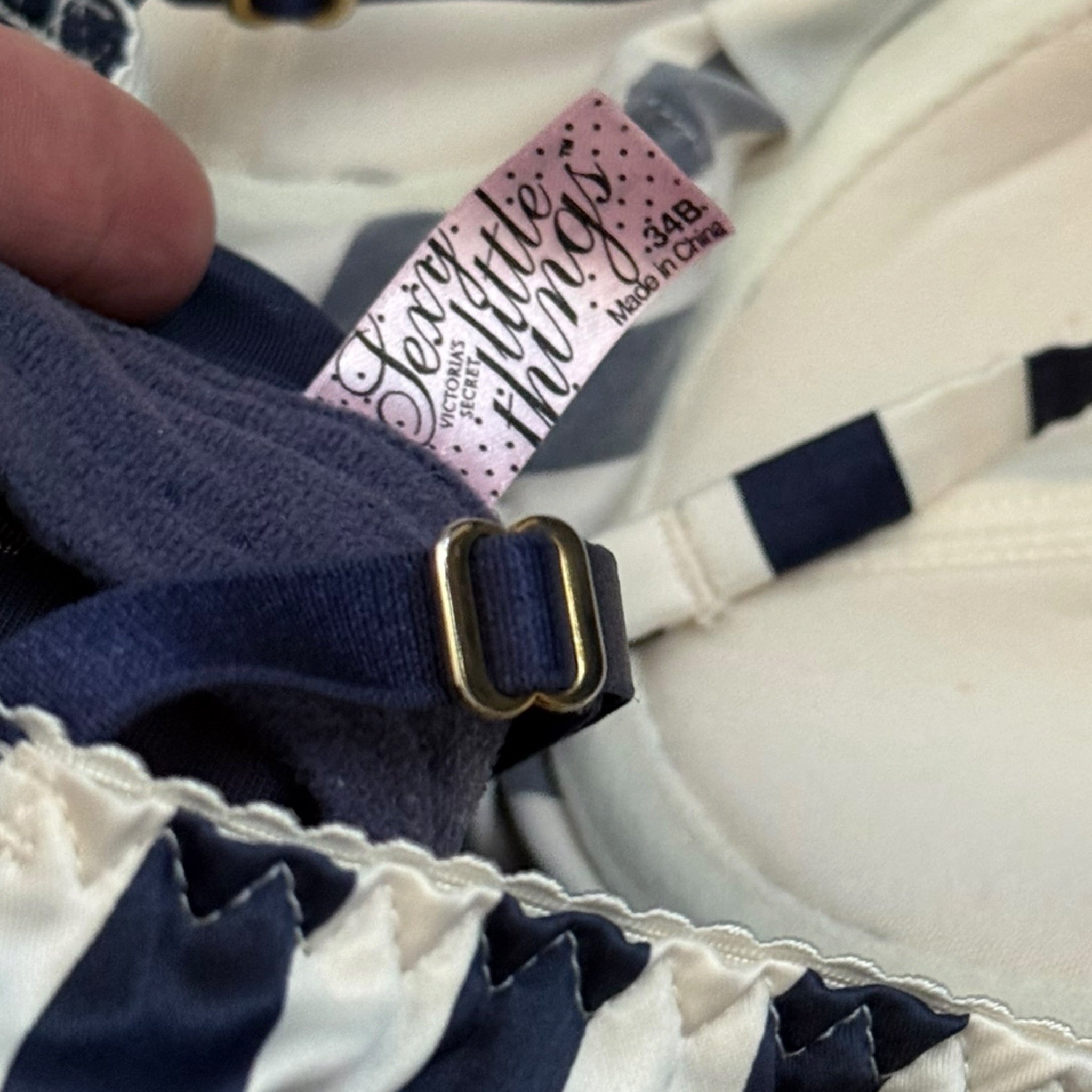 vintage Victoria's Secret "Sexy Little Things" archival Navy Stripe Sailor Costume lingerie (XS/S)