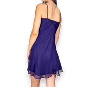 Y2K Midnight Violet Mini Dress (XS/S)