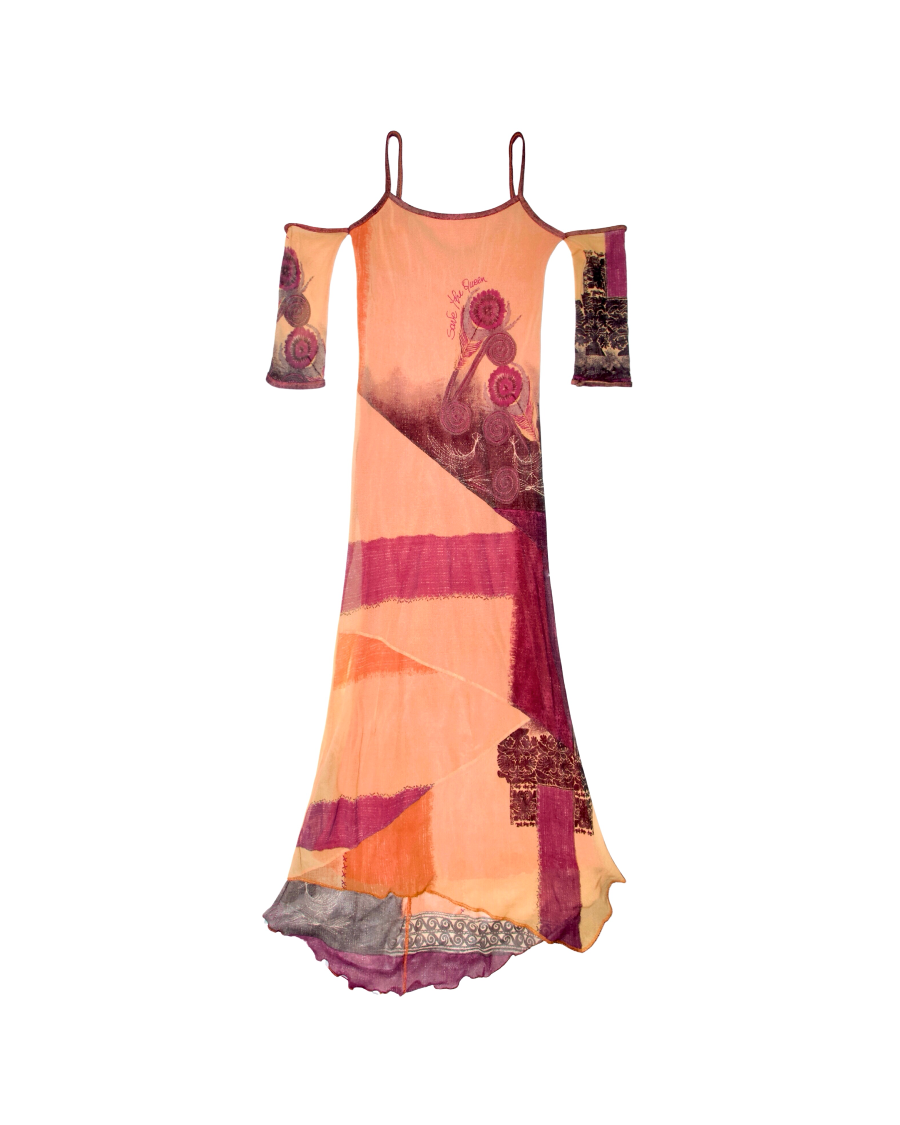 Y2K Save the Queen Maxi Dress (S)