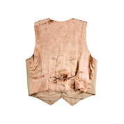90s Beige Knit Waistcoat Vest (L)