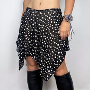 Upcycled Mesh Polka Dot Poncho/Skirt (One Size)