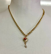 Victorian heart necklace