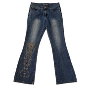 Y2K Butterfly Cutout Jeans (S)