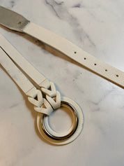 Elastic white belt