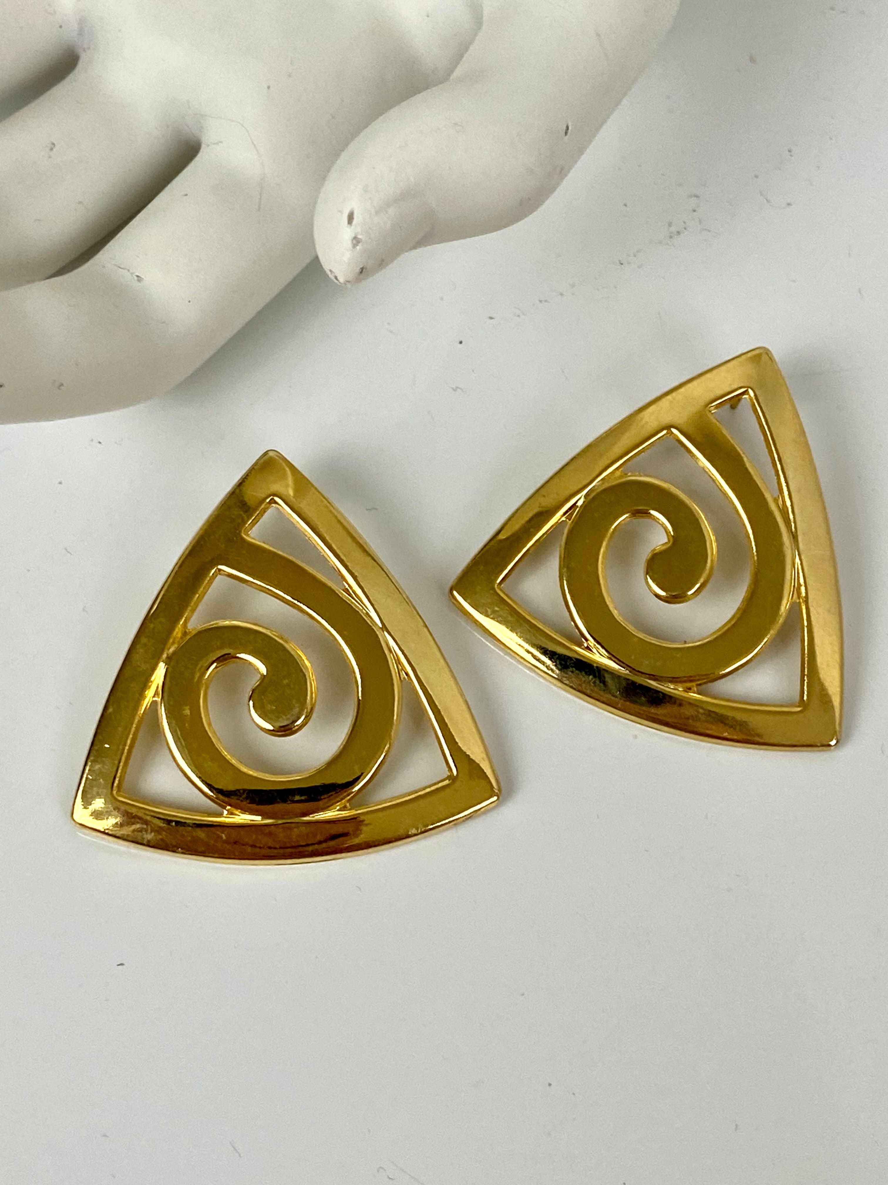 Gold earrings