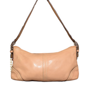 Vintage Tan Leather Coach Baguette Shoulder Bag