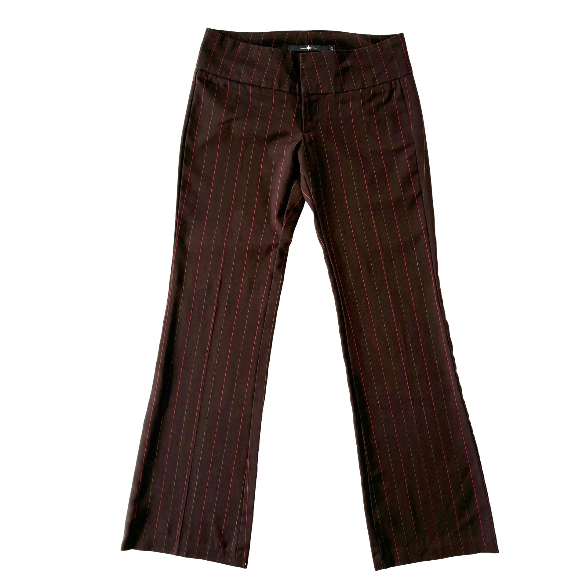 2000s Corpcore Pinstripe Trousers (S)