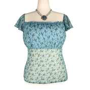 Y2K Ditsy Floral Milkmaid Top (3X)