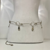 Safety pins chain belt