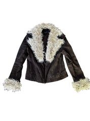 Chocolate Suede City Jacket (M)