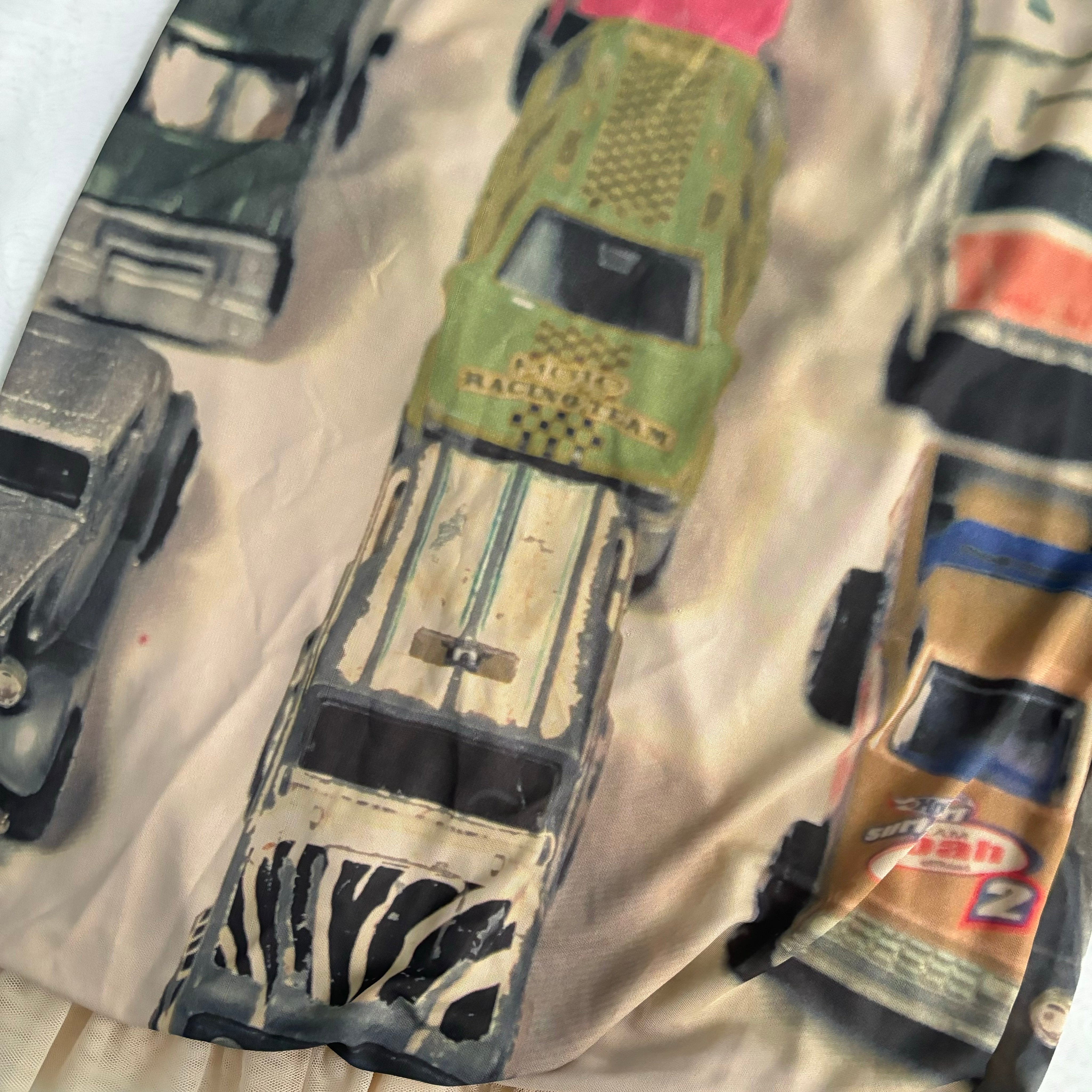 Vintage Italian Car Print Skirt (S)