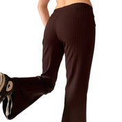 90s Brown Pinstripe Flares (XS/S)