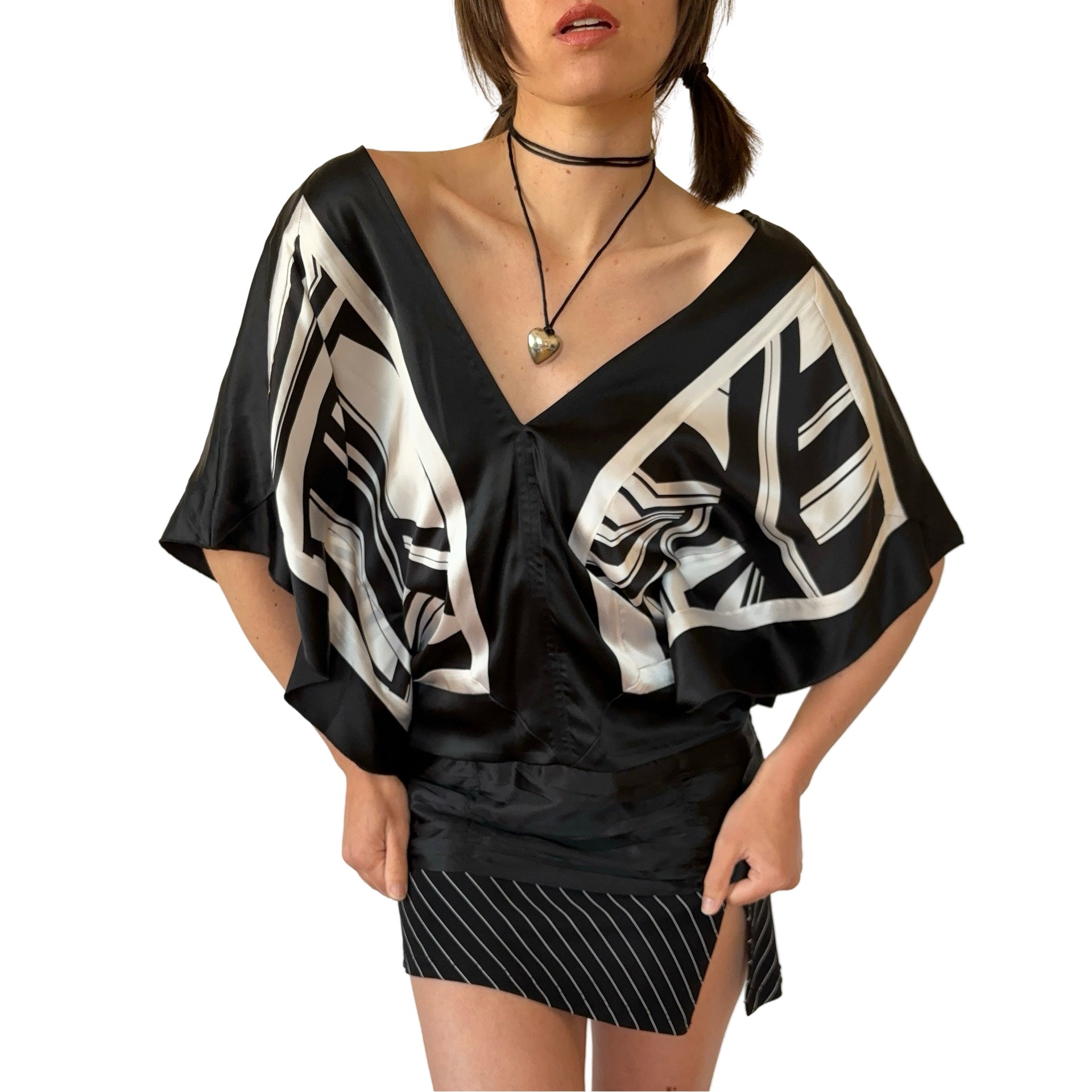 Bebe Silk Y2K Blouse (S)