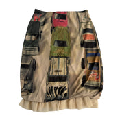 Vintage Italian Car Print Skirt (S)