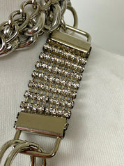 Rhinestone waist chain belt