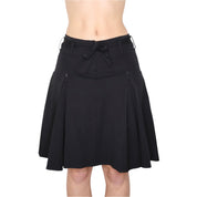 Y2K Italian Pleated Black Skirt (S)