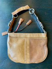 Brown Leather Reworked Coach bag