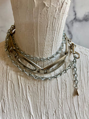 Little bit roundy rectangle chain belt