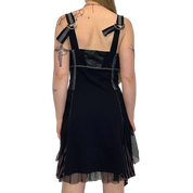 Vintage Parisian Gothic Utility Midi Dress (M)