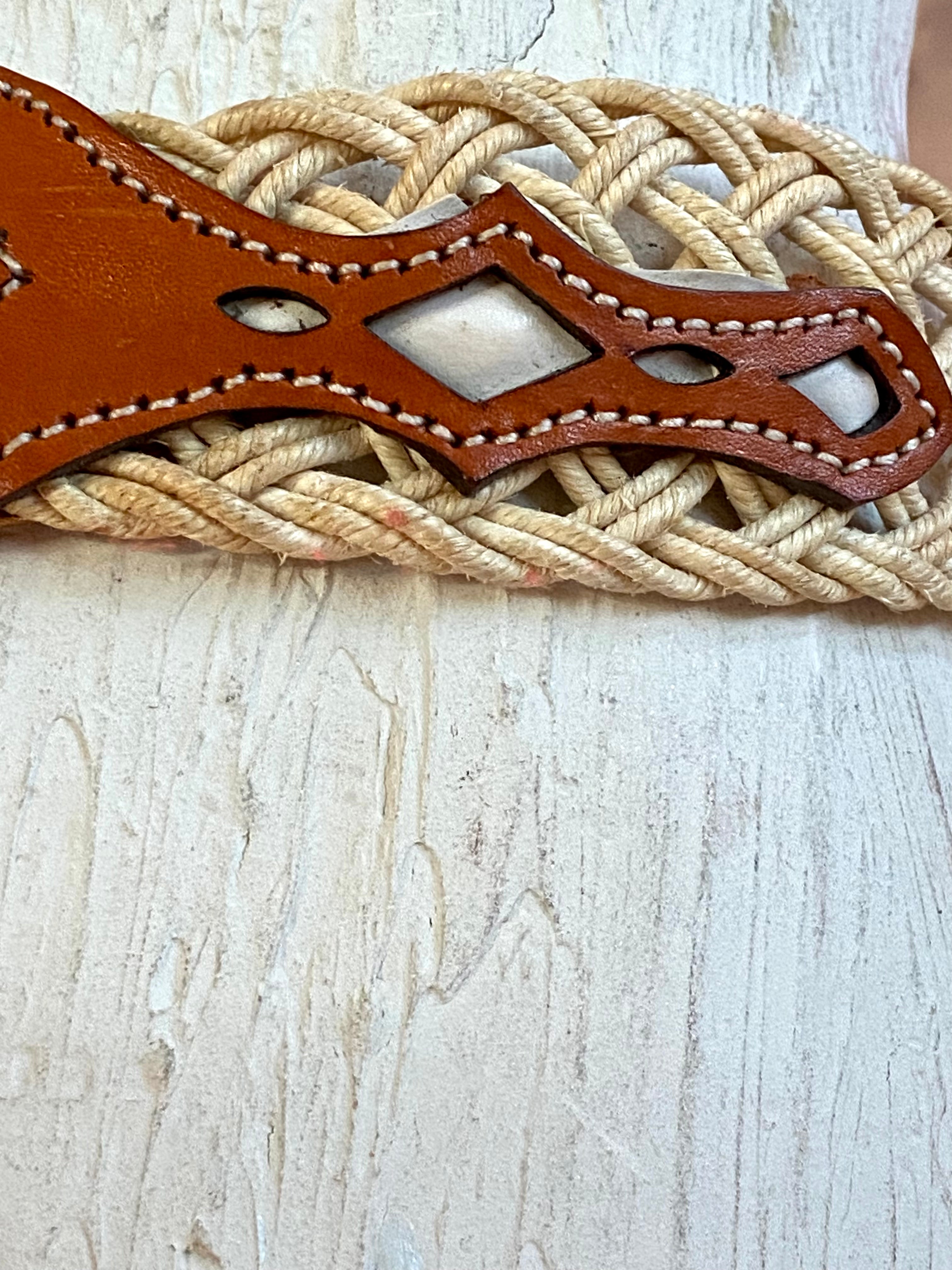 Leather hard  waist belt