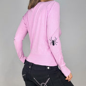 Pastel Pink Spiderweb Cardigan (L)