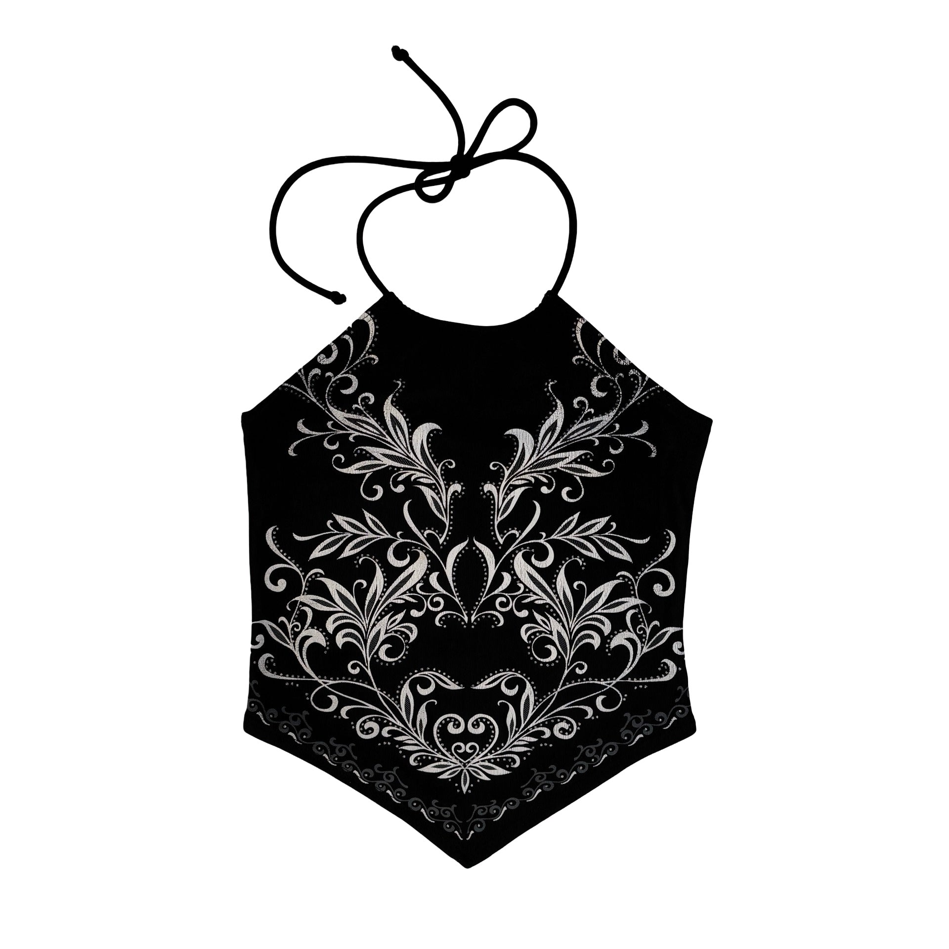 Y2K Pointed Hem Halter (XS)