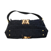 Vintage Just Cavalli Black Leopard Print Shoulder Bag