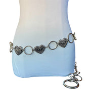 Little hearts chain belt