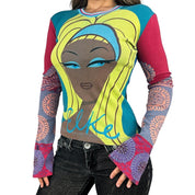 Custo Barcelona SATC Graphic Top (M)