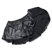 Y2K mini pleather skort (S)