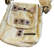 Diesel Satin Cream Cross Body Bag