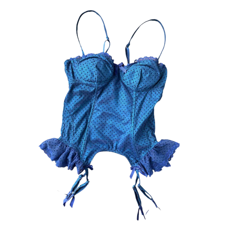 VS Blue Polka Dot Bustier (S) main image 1