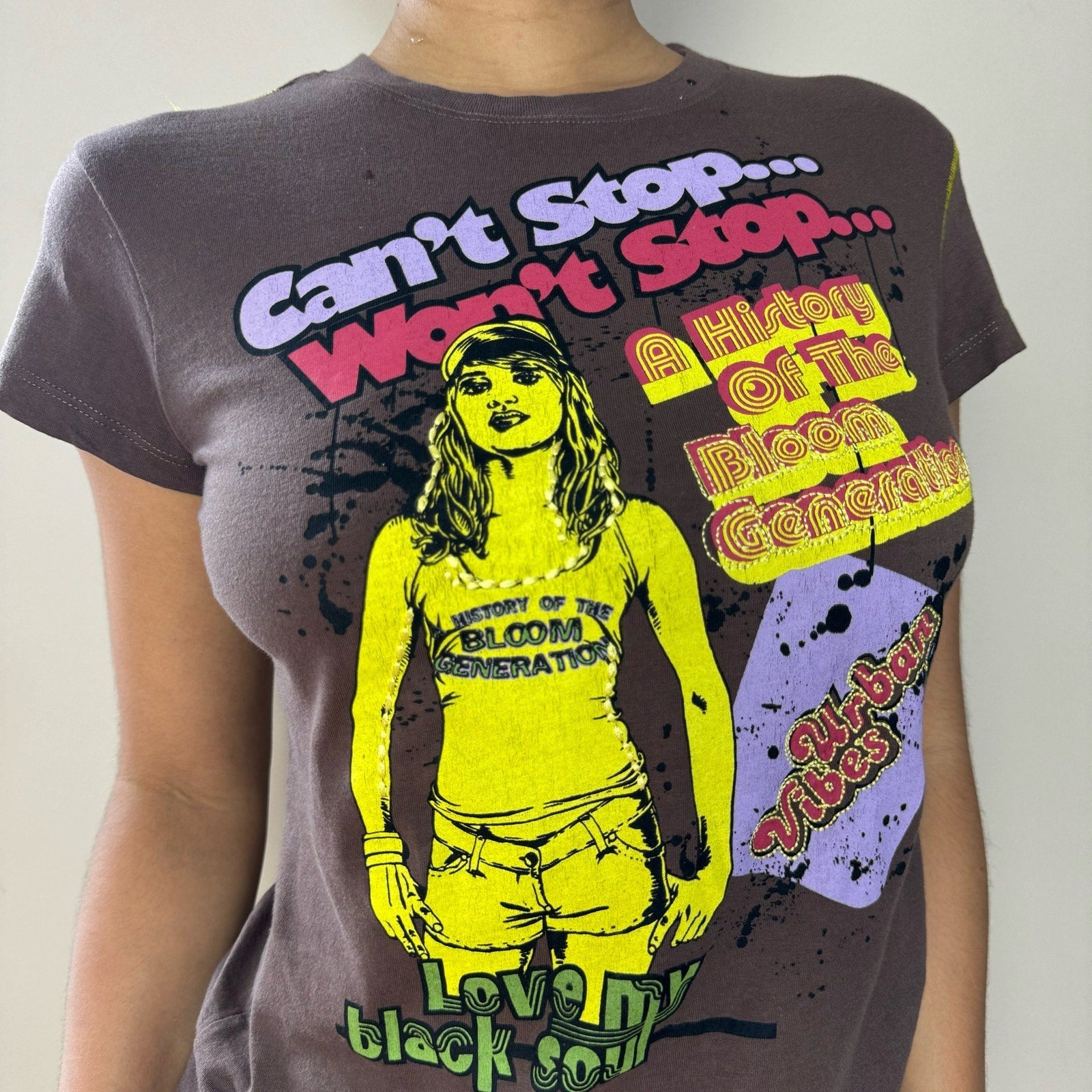 Italian Graphic Baby Tee (S)