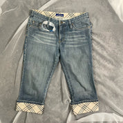 Burberry Denim Jeans capri low rise and straight fit (XS)