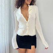 Vintage Denny Rose Mohair Knit Cardigan (S)