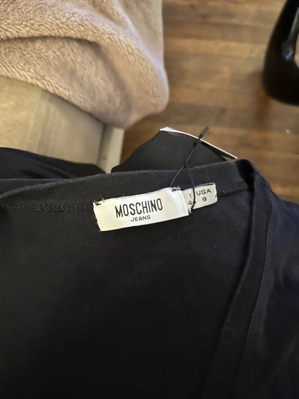 Vintage Gothic Grunge Moschino Slogan Tank Top (M)