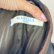 Vintage Marella Brown Belted Puffer Jacket (S/M)