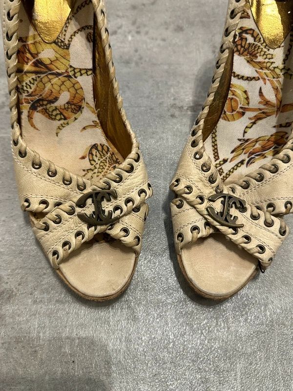 Vintage Just Cavalli Leather Stiletto Pumps (UK 5 US 7 EU 38)
