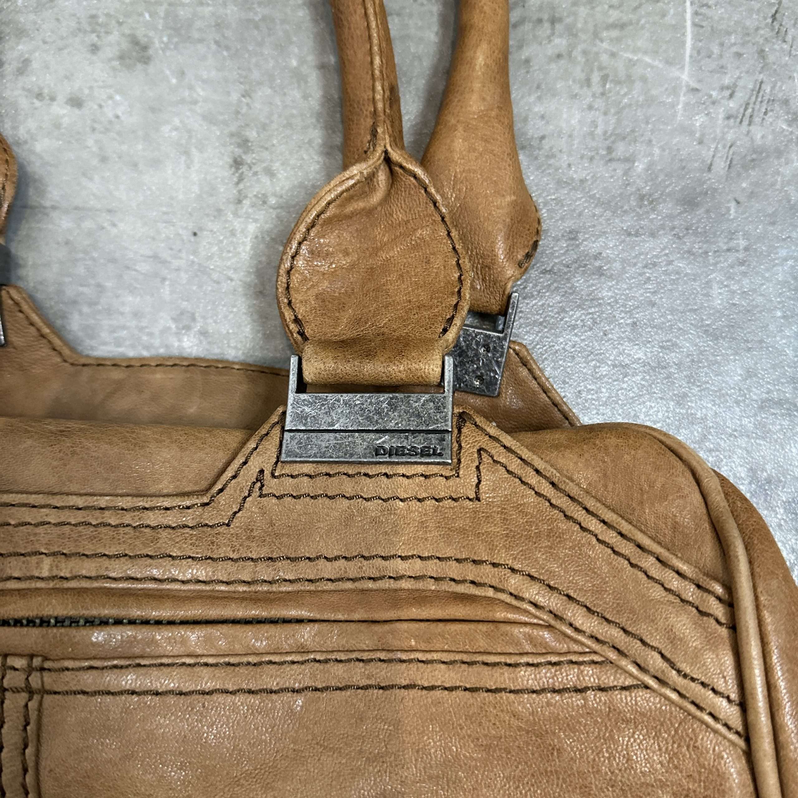 Vintage Diesel Key Hole Leather Handbag