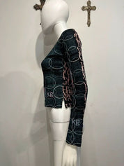 Vintage Custo Barcelona Motif Long sleeve Top (S)