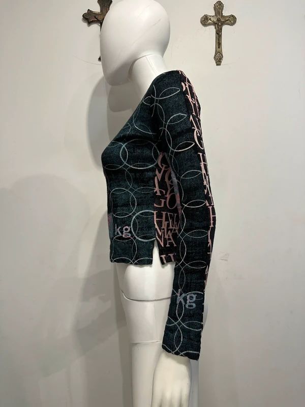 Vintage Custo Barcelona Motif Long sleeve Top (S)