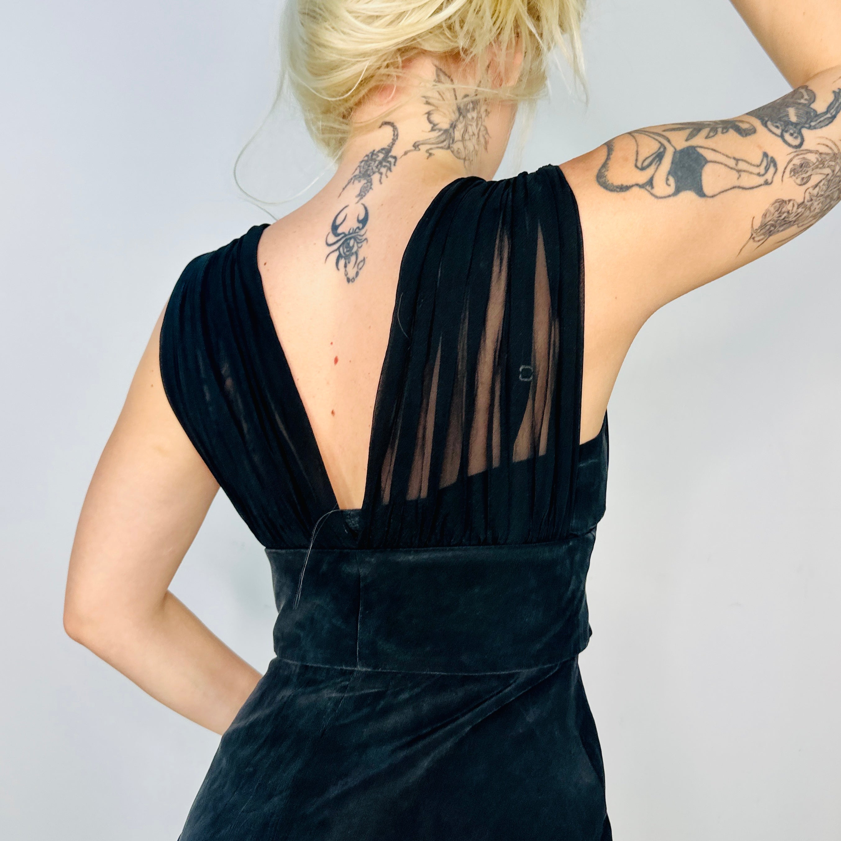 Bebe Little Black Bow Dress (XS)
